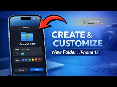 Create New Custom Folders Using Preview App on iPhone 17