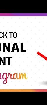 How To Switch Back To Personal Account On Instagram - Turn Off Professional Account (Step By Step)