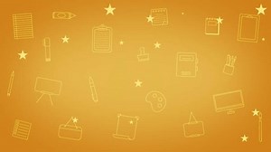 2d animation about Back to School, animated with classroom objects, animated in HD