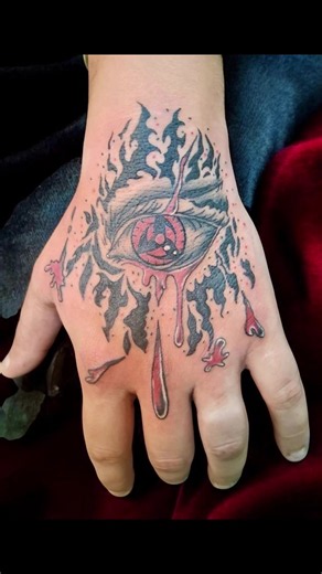 Naruto Eye Hand Tattoo Design by Rafa Tattoo Cantina
