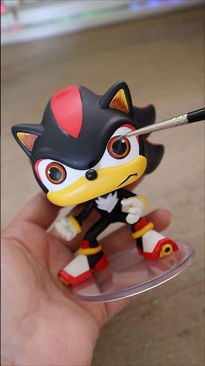 Let's improve this Shadow Funko Pop figure 💥 #shorts #shadow #funkopop #merchandise #sonic #fyp