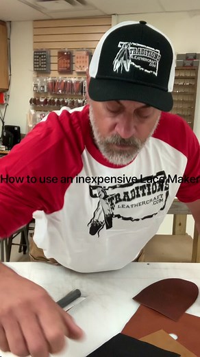 Does the inexpensive Lace Maker tool really work? Check this out. If you have questions contact me. Im always willing to answer questions. (405) 265-2001 or at: www.traditionsleathercraft.com If youd like to see orher leather working tools demonstrated let me know. #leatherokc #traditionsleathercraft #lacemaker #leatherworkers #leathercrafting