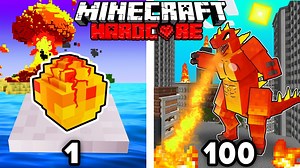 ¡Sobreviví 100 DÍAS como GODZILLA DE FUEGO en Minecraft HARDCORE! | Cadres YT