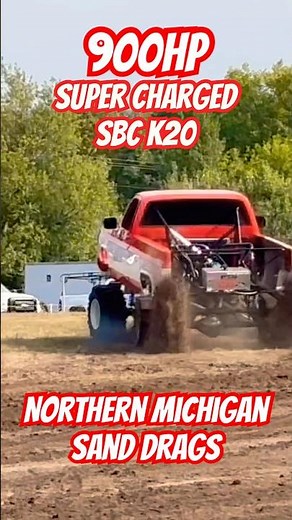 900HP SUPERCHARGED BIG BLOCK K20 vs NITROUS JEEP! #northernmichigan #jeep #dragracing #k20 #2025