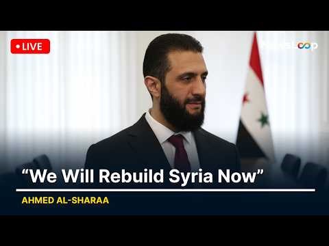 🔴 Live | Ahmed al-Sharaa Meets Merz LIVE Talks Syria Reconstruction Germany Visit