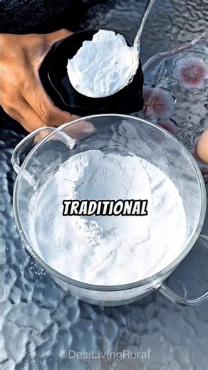 Traditional Way to Make Rice Face Powder 🤯
