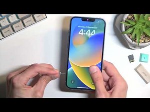 How to Set Up and Start Using iPhone 14 - SIM Card Installation on iPhone 14 - Insert Nano SIM