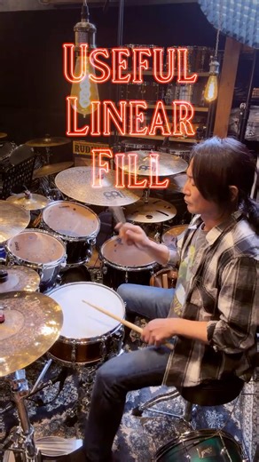 Useful Linear Fill🥁 Drum Lesson 622 #drumlesson #drums #shorts