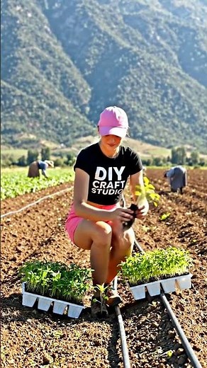Planting Hundreds of Seedlings! 🌱 Backyard Farming at Scale | DIY Craft Studio