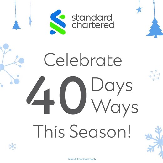 From booking to boarding, enjoy effortless travel this festive season with exclusive savings and 0% Instalment Payment Plans with your Standard Chartered credit card. • Findmyfare – - 20% savings with Singapore Airlines (until 31 December 2025) for all credit and debit cards. - 15% savings with other airlines (every Tuesday and Wednesday until 31 December 2025) for all credit and debit cards. - 0% Instalment Payment Plans up to 40 months (until 31 December 2025) are also applicable for all credi