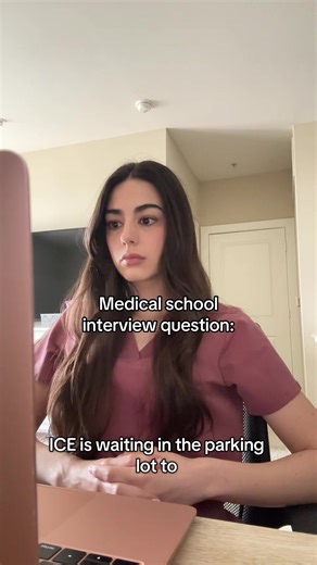 What do I say?? #ice #medschool #interview #premed #fyp | interview questions