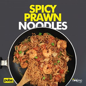 Calling all seafood lovers! This Spicy Prawn Noodles dish will tingle your tastebuds and have you going for seconds! Get the full recipe at https://bit.ly/37RtJou Watch on YouTube at https://youtu.be/ExJ2w6SPs3I | Pulse
