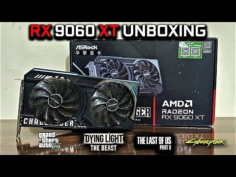 AMD RX 9060 XT Asrock Challenger 16GB OC Unboxing + Gaming Test 2025