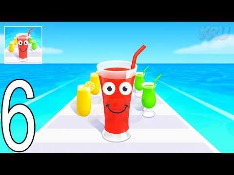 Juice Run Gameplay Walkthrough Part 6 - Satisfying (iOS & Android)