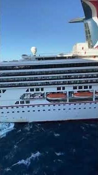 Carnival Glory CRASHED into Carnival Legend and then almost hits Oasis of the Seas, in Cozumel