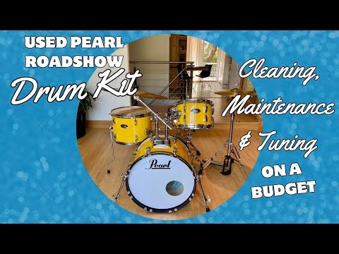 Restoring a Used Drum Kit - Pearl Roadshow - Cleaning, Maintenance and Tuning