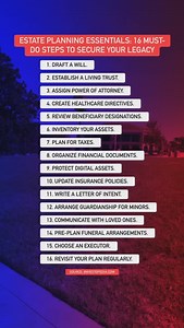 578 reactions · 226 shares | Estate Planning Essentials: 16 Must-Do...