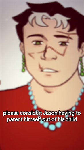 Like of course he’d parent with understanding but also,,, rage baiting your toddler can be so fun #jasontodd #dcoriginalcharacter #reddoveverse #dcfankid