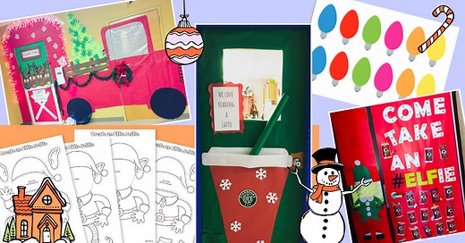 30 Holiday + Christmas Classroom Door Decorations That Jingle All the Way
