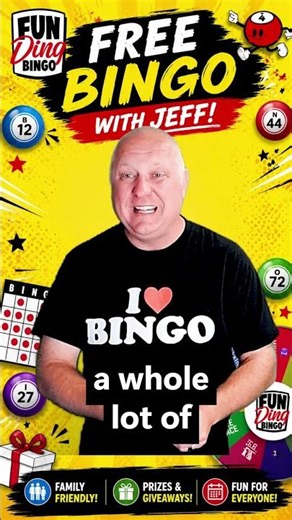 🎉 FREE BINGO WITH JEFF IS BACK! 🎉