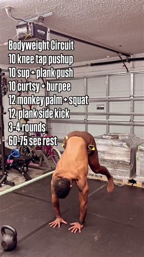 Full bodyweight strength circuit try it and save it