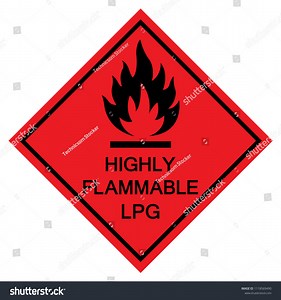 Highly Flammable Lpg Symbol Sign Vector Stock Vector (Royalty Free) 1118569490 | Shutterstock