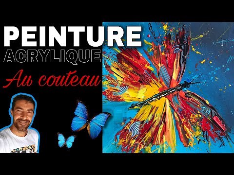 Démonstration peinture acrylique au couteau / apprendre à peindre facilement / Lilian Fournier