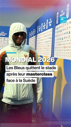 #Mondial2026 : #lesBleus quittent le stade après leur masterclass face à la #Suède • FRANCE 24