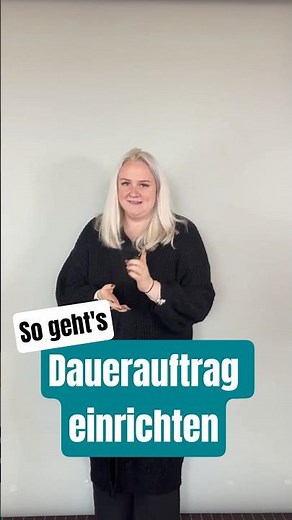Dauerauftrag einrichten | So einfach geht's!