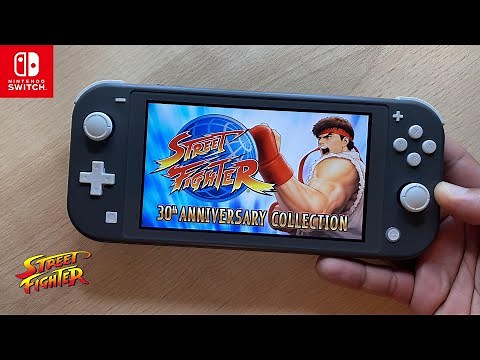 Street Fighter 30th Anniversary Collection Nintendo Switch Lite Gameplay