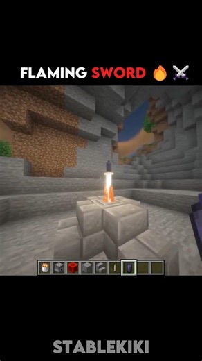 The Most INSANE Fire Sword in Minecraft 🔥⚔️#viral #minecraft