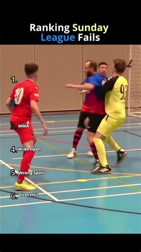Ranking the Messiest Sunday League Games 🤣 #football #fails #shorts