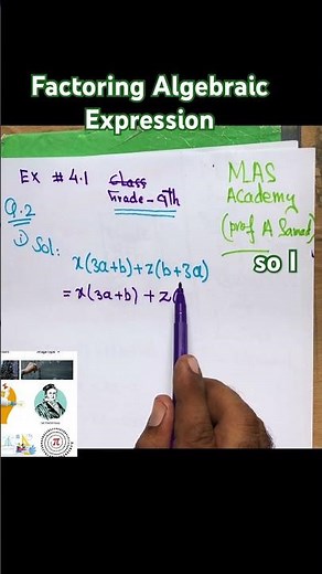 Factorization of algebraic Expression/ algebra/ factor/ factoring/ factorization