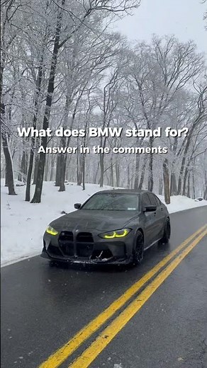 What does BMW stand for?