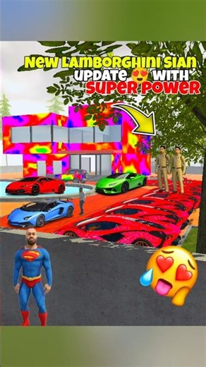 New Lamborghini 😱 sian update with super power ll indian Bike Driving 3D#viralvideo #gta #shorts