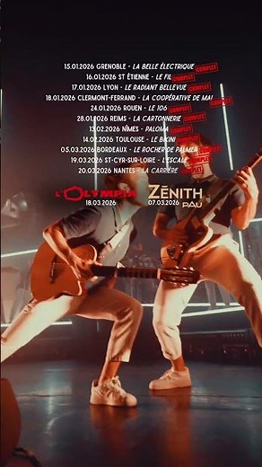Quel début de tournée 🤯 Merci ❤️
