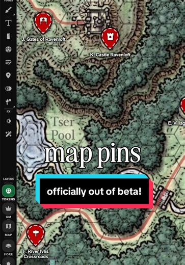 Game Masters: Map Pins on Roll20 Now Available!