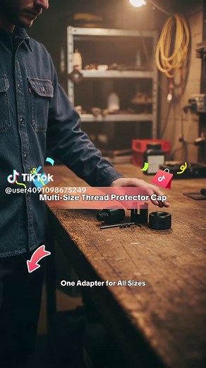 Thread Protector Cap, Tube Adapter, Multi-Size Metal Connector 1/2-28 & 5/8-24 Compatible Hose Fittings Versatile Use