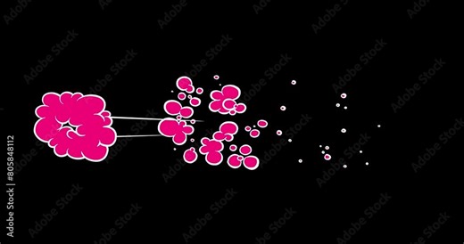 Bubble speed up effect 2 cloud blackboard speech cartoon animation explosion smoke bomb drawing comic version.