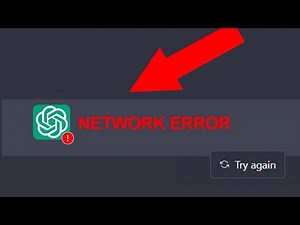 CHATGPT Network Error| Why is Chat GPT Not Working? Easy Guide