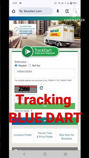 blue dart tracking kaise kare / how to track blue dart / blue dart tracking number