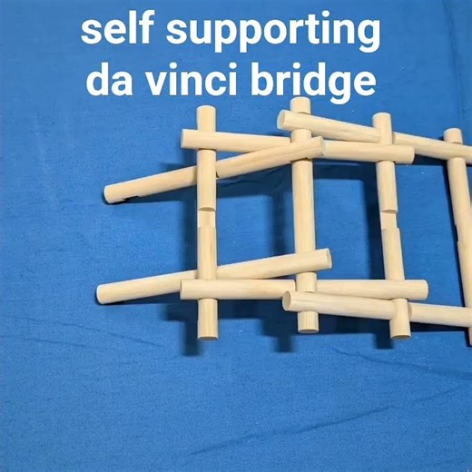 self supporting bridge using a single modular stick