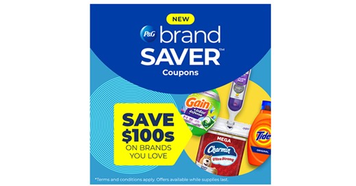 NEW brandSAVER Coupons! Join P&G brandSAVER to Start Saving!