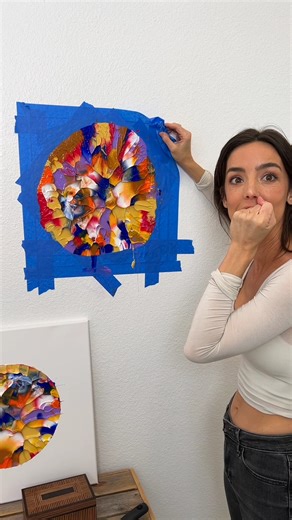 Smashed paint right on the wall Looks good or no? | The Anna Show