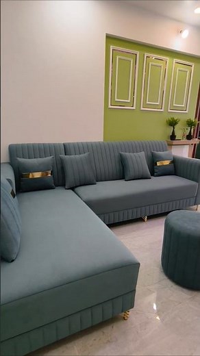 Sofa set at home | L Sofa Set for Living Room | 5 Seater L Shape Sofa