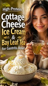High-Protein Cottage Cheese Ice Cream & Bay Leaf Tea for Gastritis Relief