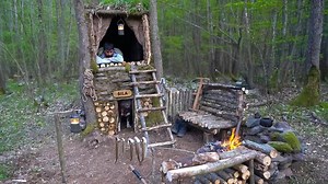 246K views · 4.2K reactions | 3 Days SOLO Survival Camping – Built a 2-Story Tree House | Bushcraft Shelter & Primitive Fishing ️ | Armani Aufderhar | Facebook