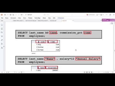Basic select statement oracle lab 1
