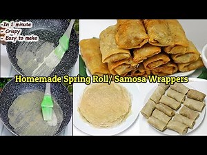 Easy Spring Roll & Samosa Wrapper Using Liquid Batter in 1 min |No Kneading |No Swiping | No Rolling