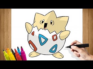 Togepi - How to Draw Togepi (Pokemon) - Step by Step Tutorial